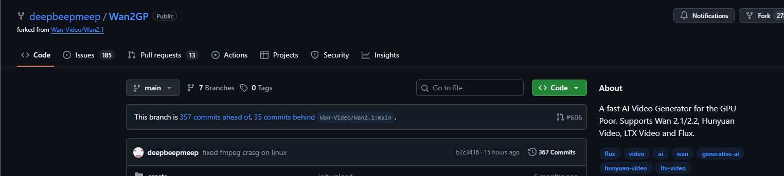 WANGP including Flux KREA Dev on Free Google Colab (T4)
